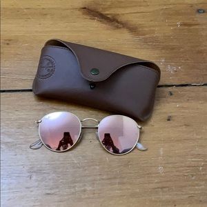 Pink round frame Raybans